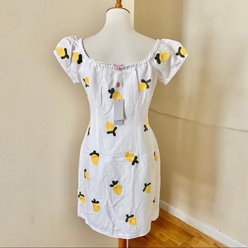 Red Carter Lemon Embroidered Dress - Picture 11 of 14